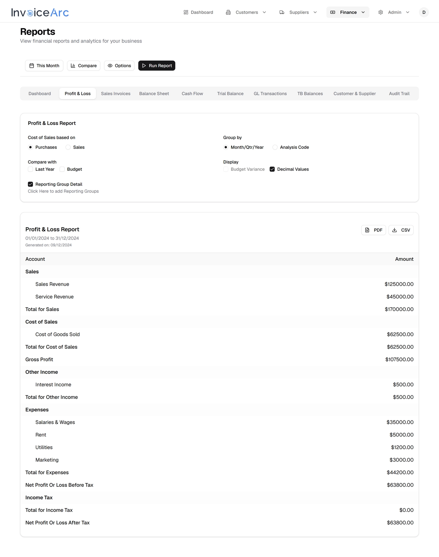 Accountant-Ready Financial Reports